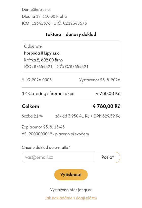 Faktura (daňový doklad)